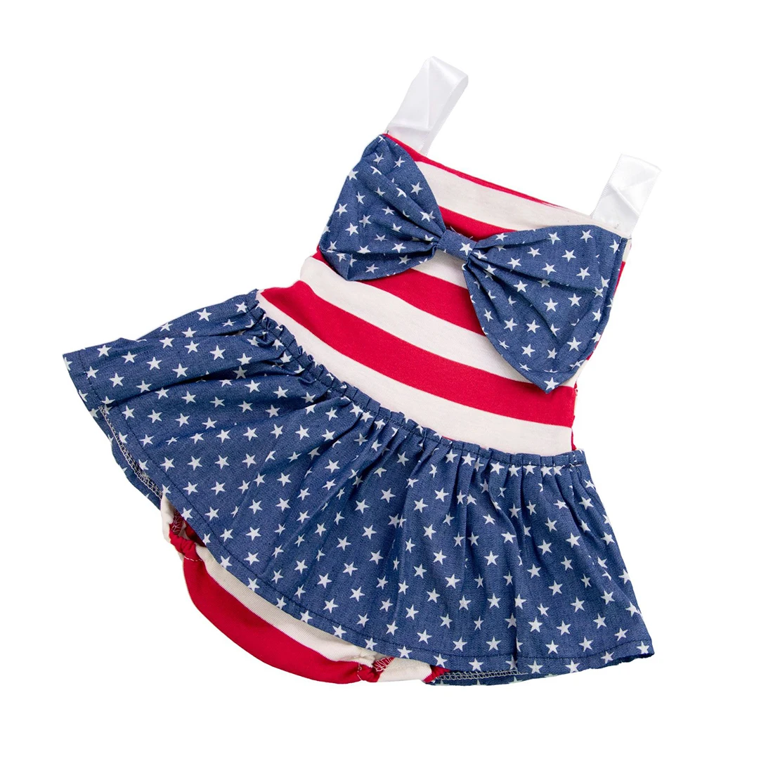 

Reborn Baby Doll Accessories Stars Stripes Jumpsuit for 22-23 Inches or 55-57cm Doll