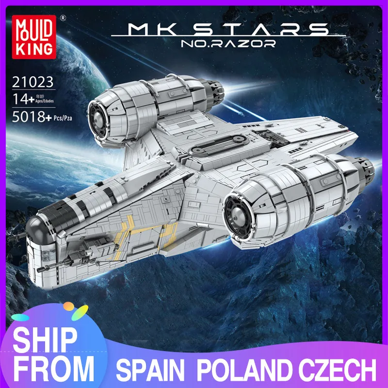 SUPER DEALS! MOULD KING Building Blocks Star Plan The Razor Starship Model sets Assembly Bricks Kids Educational DIY Toys Christmas Gifts