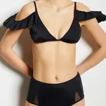 Koton женский черный Бикини Топ 8YAK89571BM