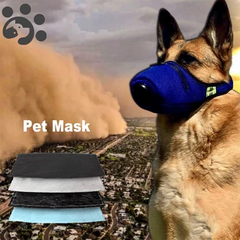 

Replaceable Filter Dog Mask Respirator Anti-Dust PM2.5 Puppy Protection Mask for Large Small Dog Mask Protective Muzzle Masks
