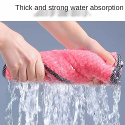 Kitchen Daily Dish Towel, Dish Cloth, Kitchen Rag, Non-stick Oil, Thickened Table Cleaning Cloth, Absorbent Scouring Pad