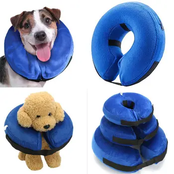 

High quality Creative Pets Dogs Cat Inflatable Collars E-Collar Protection Puppy Head Cone Medical hot