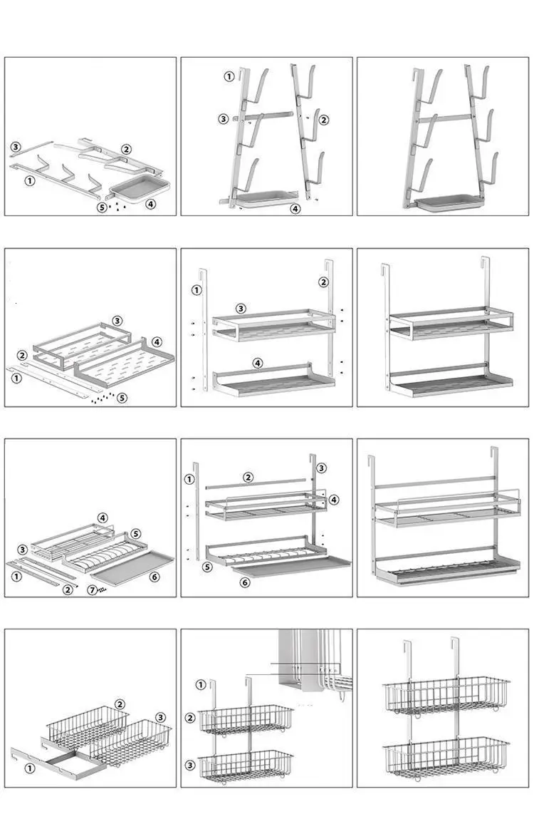 Range Mutfak Malzemeleri Keuken органайзер для холодильника из нержавеющей стали Cozinha Organizador Cocina кухонный стеллаж для хранения