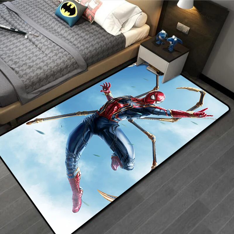 

Детский игровой коврик 80x160 см, коврики для мальчиков, ковер спайдермена, напольный коврик для спальни, нескользящий кухонный коврик
