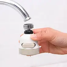 360 Rotary 3-Speed Adjustable Faucet Turbo Shower Head Sprinkler Diffuser Tap Filter Filter Adapter 40FP19