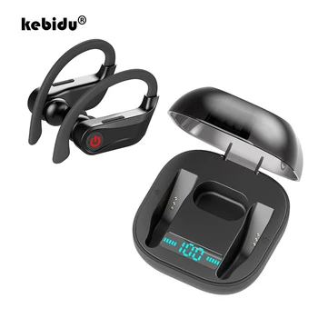 

kebidu TWS Wireless Earphone Earbuds LED Display Bluetooth V5.0 Headsets with Mic For iPhone Huawei Samsung