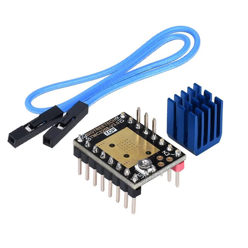 5 шт. UART TMC2208 шаговый двигатель беззвучный драйвер одна ось+ кабель провода аксессуары