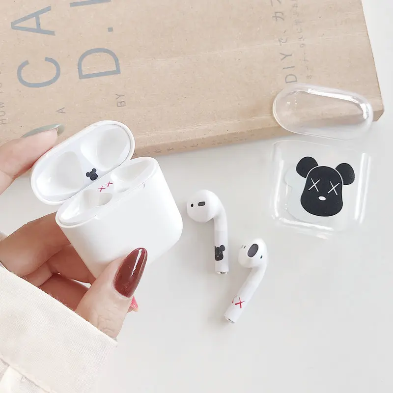 1 комплект, мультяшный пылезащитный стикер, протектор для Apple AirPods, Пылезащитная наклейка, Защитная пленка для Air Pods, аксессуары