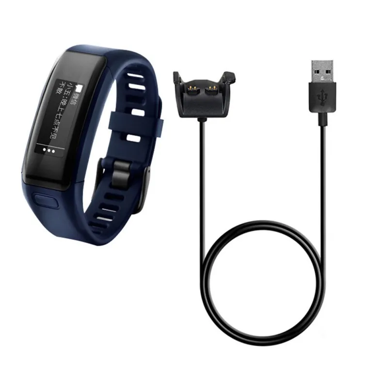 1 м часы зарядная док станция данных Шнур USB кабель для зарядки Garmin vivosmart HR +