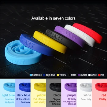 

New Kobe Bracelet Sports Wristsband Silicone Fashion Wrist Band with Letters 7 Colors Black Purple Yellow Wholesale Hand Circle
