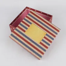 Пользовательский логотип картон ящик Подарочная коробка с лентой- DH11853