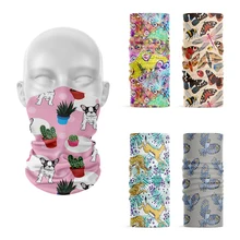 

3D Women Fashion Bandana Creative Funny Animal Scarf Face Cover Headband Magic Headscarf Sports Elastic Tubular Handkerchief