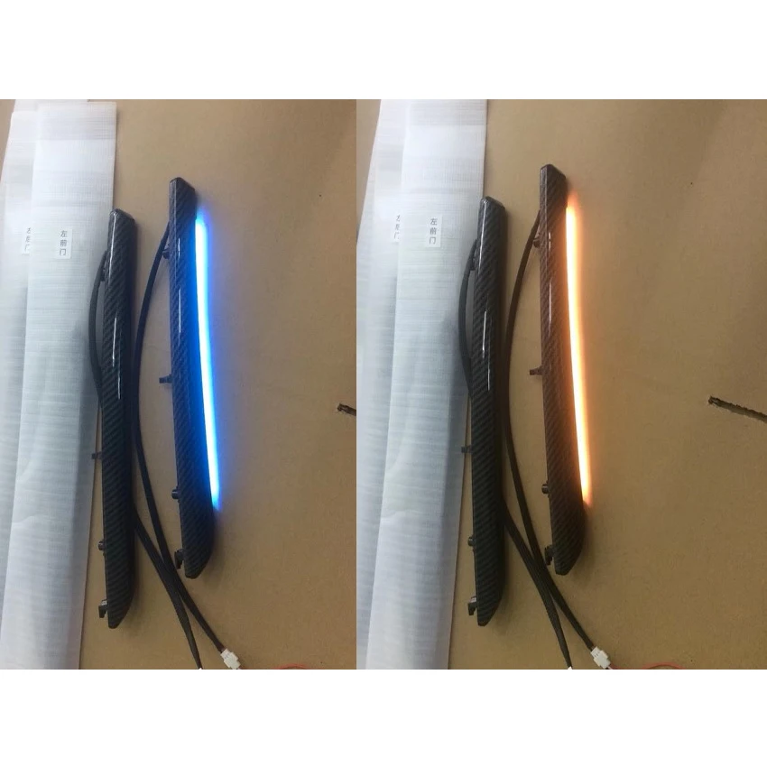 6 Applicable for Audi A3 S3 ambient light special blue and white dual color 11 color LED atmosphere light for car interior decorat