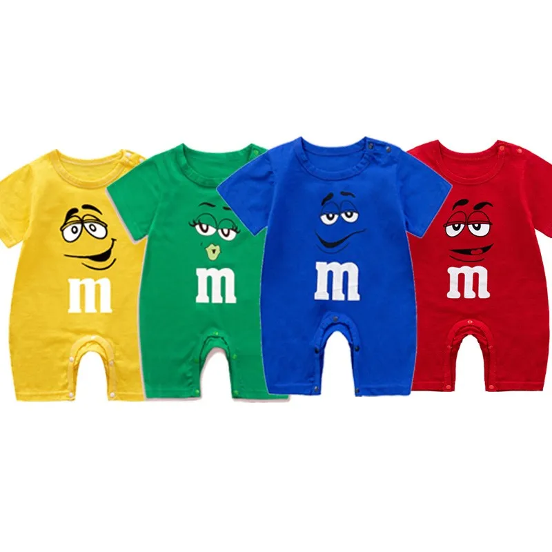 Baby Rompers 3 6 9 Month Newborn Summer Short Sleeve Pure Cotton Baby Girls Onesie
