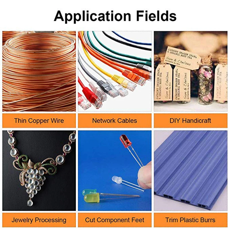 5REIZ Diagonal Pliers Mini Wire Flush Cutter 3.5 Inch Micro Diagonal Cutting Pliers  Wires Insulating Rubber Handle Model Pliers