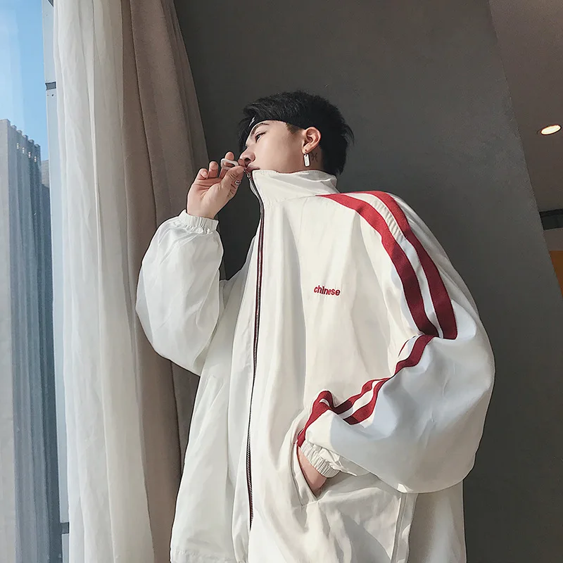 

INS Super Fire Coat Summer Korean-style MEN'S Coat Students Loose-Fit Couples Jacket Handsome Versatile Baseball Uniform Fashion