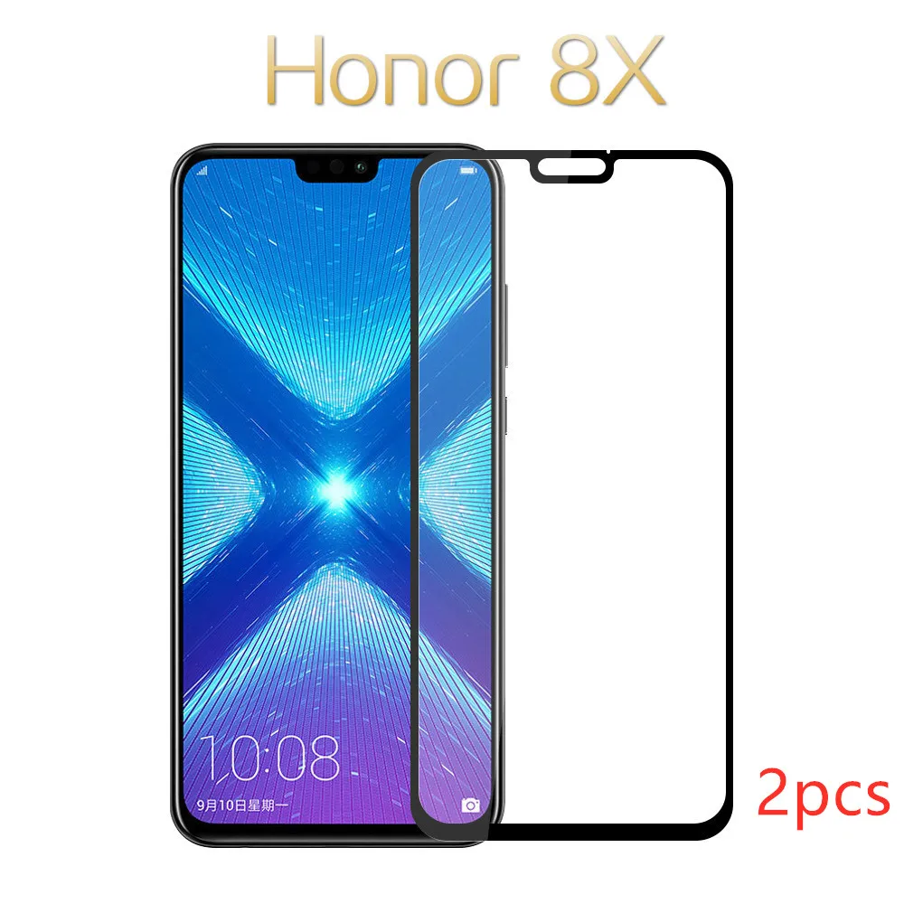 

2pcs/lot Huawei Honor 8X Tempered Glass Original 9D Cover Screen Protector for huawei honor 8x Glass Tempered Protective Film