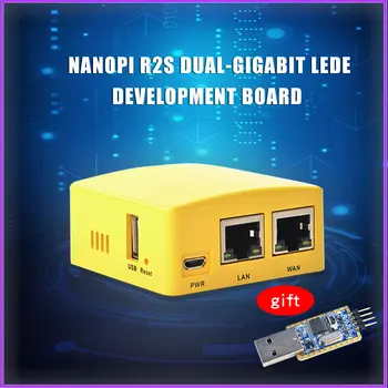

Friendlyarm NanoPi R2S NEW Demo Board Dual Gbps Ethernet Rockchip RK3328 Smart Home Gateways Support OpenWrt System