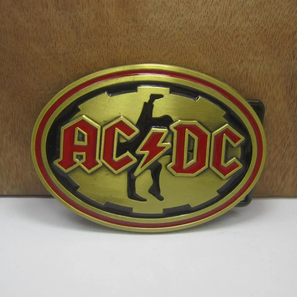 Cool Oval Music Belt Buckle Rock Punk Belt Buckle with 3.8-4cm Belts Musician Style Men Clothing Accessories Cowboy Waist Hooks