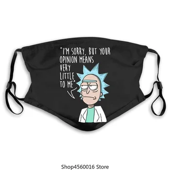 

Morty and rick Your Opinion Means Very Little to Me mask Summer 2020 High quality Brand mask Casual cartoon O-neck Fashion pm2.5