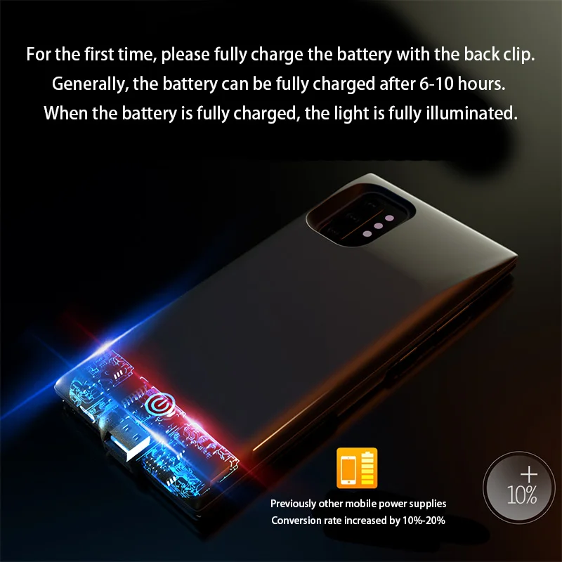 7000 мАч чехол для зарядного устройства для samsung Note 10 Note 10pro power Bank портативное зарядное устройство запасной внешний аккумулятор чехол для телефона