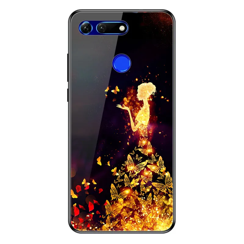 A033 Geruide для huawei honor v 20 чехол, закаленное стекло honor v 20 чехол cubierta para Для huawei honor v 20 v 20 чехол - Цвет: A033