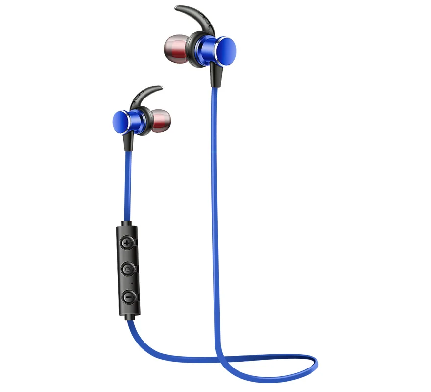Bluetooth наушники водонепроницаемые, Беспроводные спортивные наушники Hi-Fi бас стерео наушники шумоподавление Гарнитура для тренировки бег - Цвет: Blue