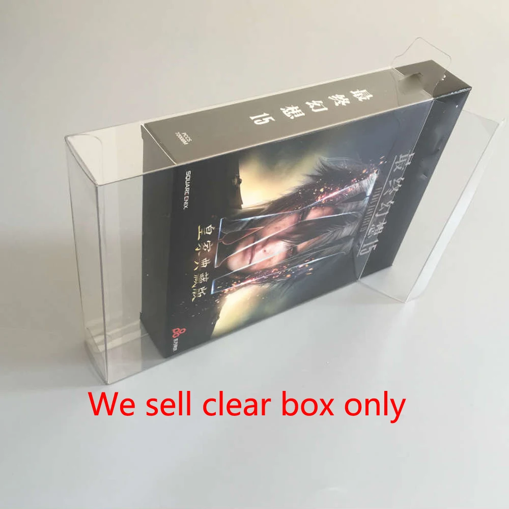 

10 PCS a lot Transparent display box storage box for PS4 Final Fantasy 15 game collection case protection box