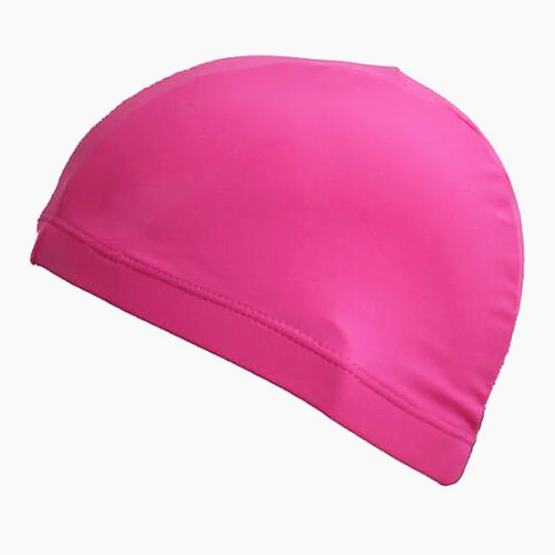 Pink 1 шт. высокоэластичные плавающие шапки для взрослых, водонепроницаемые, растягивающиеся, защищающие уши, длинные волосы, спортивные, для плавания, бассейна, шапка для купания - Цвет: Pink