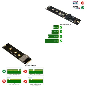 

M.2 NVMe SSD Extension Cable Solid Drive Riser Card M2 to PCI-Express 3.0 X4 M2 Screw New