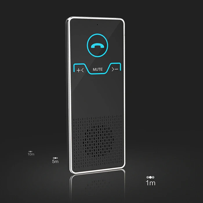 Автомобильный Bluetooth Hands Free комплект зарядное устройство Шумоподавление для солнцезащитного козырька мобильного телефона GDeals