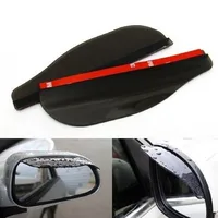 Hot Sale 2Pcs Flexible Car Rear View Mirror Anti Rain Visor Snow Guard Weather Shield Sun Shade Cover Rearview