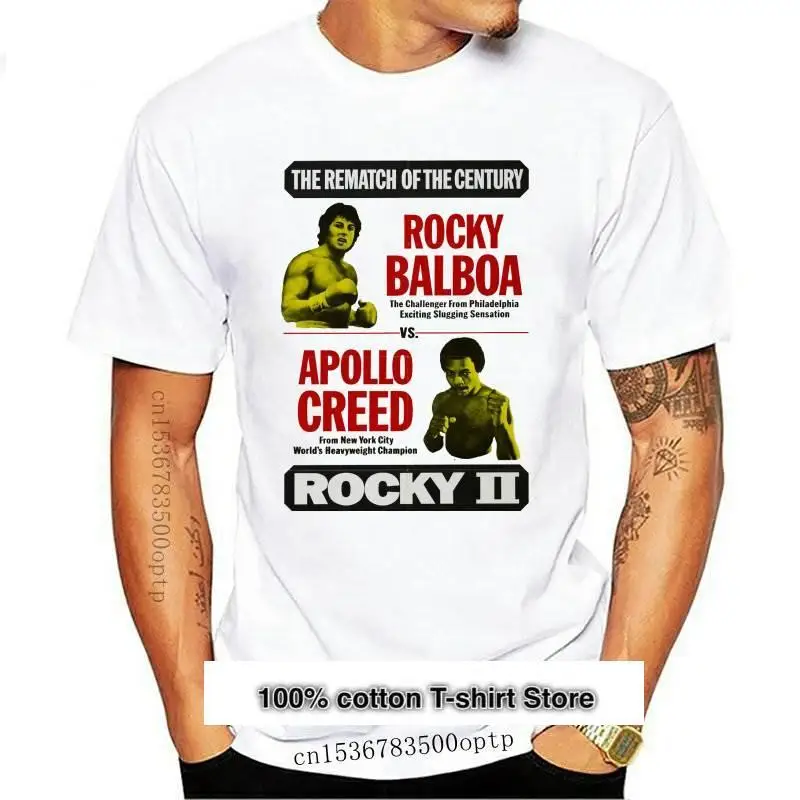 Camiseta de boxeo Rocky Balboa Vs Apollo Creed, divertida camiseta de tren  de recuerdo de película de moda, regalo, novedad| | - AliExpress
