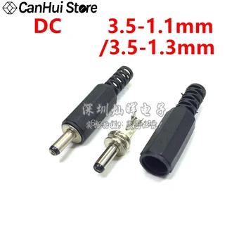 

10PCS High Quality 3.5*1.1mm 3.5*1.3mm 3.5x1.1 3.5*1.1 1.3 DC Plug Male Electrical Socket Outlet 3.5mm x 1.1mm 1.3mm DC Outlet