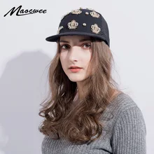 Мужская и Женская Бейсболка, кепка KING Crown, бейсболка s, Регулируемая Кепка в стиле хип-хоп, черная летняя кепка со стразами и кристаллами, солнцезащитная Кепка Bones