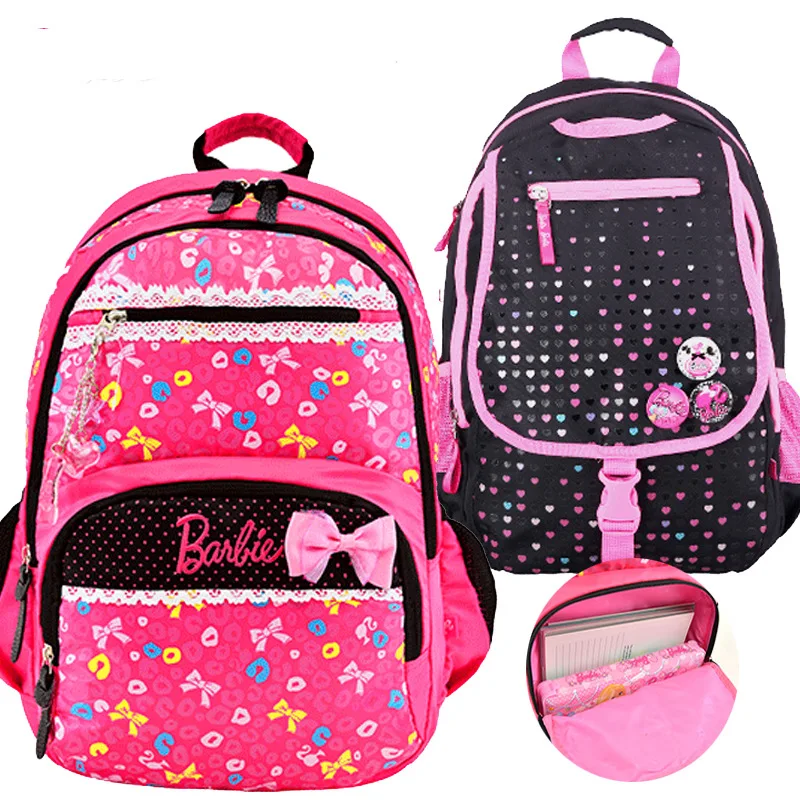 

CHILDREN'S School Bags 6-12 a Year of Age GIRL'S Barbie Young STUDENT'S Women's Backpack 3-4-5 Grade Girls