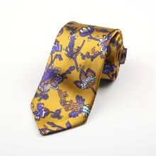 Спиннинг галстук с принтом 7 см мужской и женский студенческий Профессиональный Повседневный Модный свадебный Английский узор
