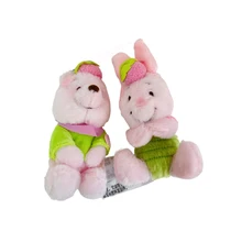 Porte clés en peluche Disney Winnie l'ourson, jouet Original, sac d'ornements, Kawaii Pijie Winnie l'ourson, pendentif en peluche doux, cadeau