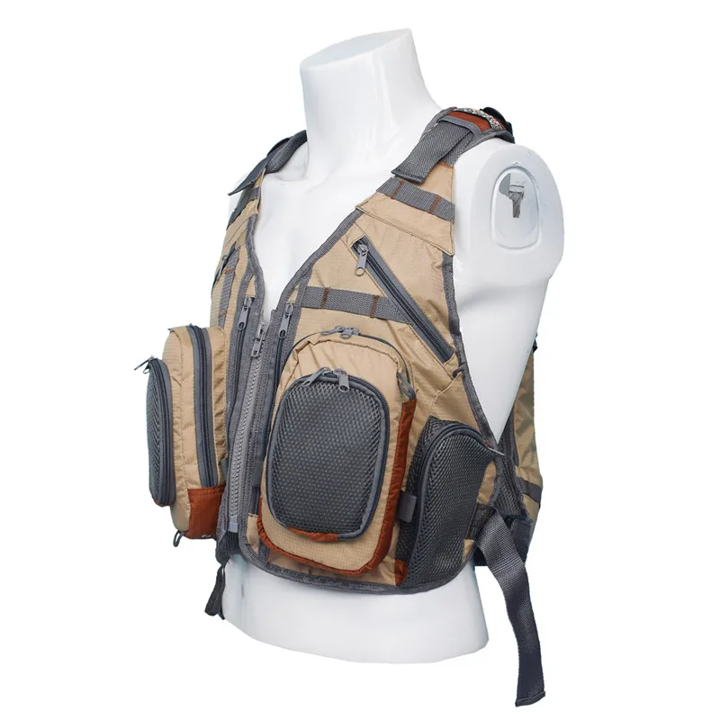 Сетчатый жилет для ловли нахлыстом Многофункциональный дышащий рюкзак рыболовный жилет быстросохнущая приманка катушка рыболовные снасти жилеты