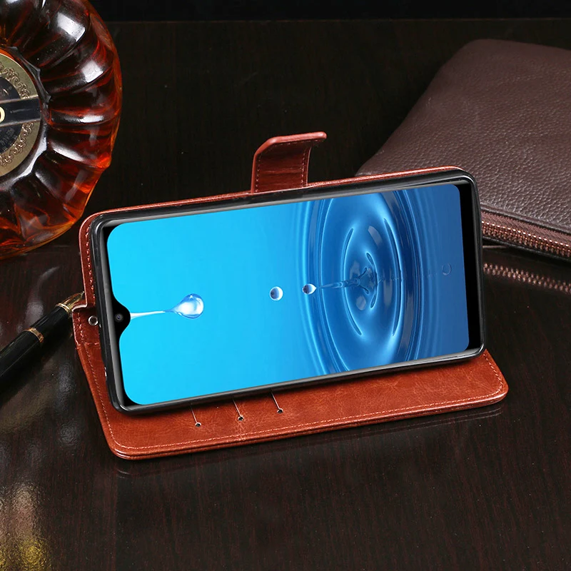 Чехол-книжка для Leagoo M12, деловой чехол-кошелек из искусственной кожи, чехол для телефона для Leagoo M12, чехол Fundas с отделением для карт, аксессуары