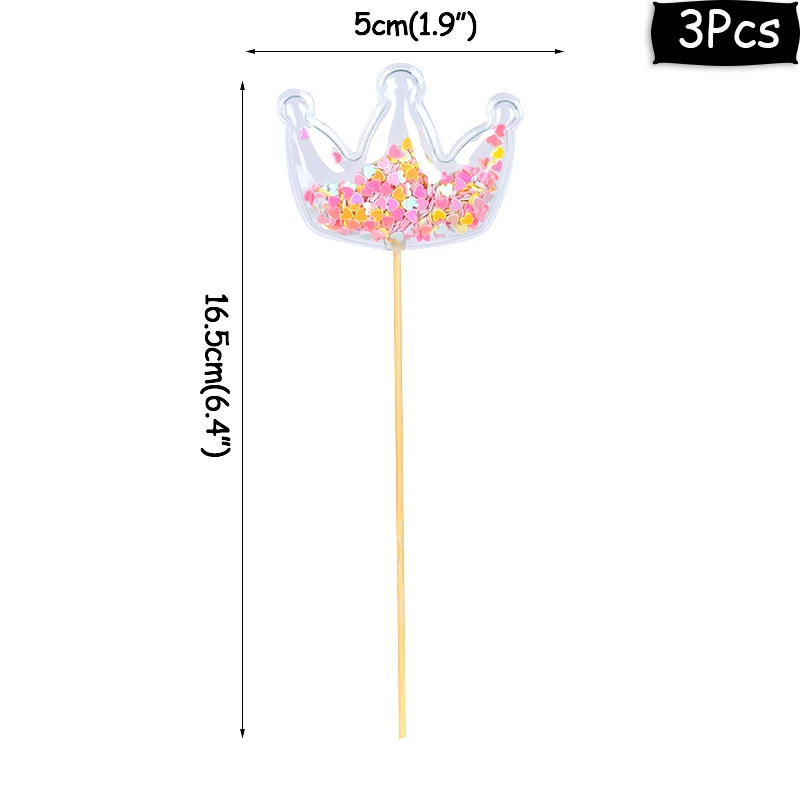 3pcs PVC Toppers-G Cyuan Единорог день рождения торт крылья Декор мультфильм Единорог Торт Топперы День Рождения украшения Дети Кекс обертки торт Топпер - Цвет: 3pcs PVC Toppers-G