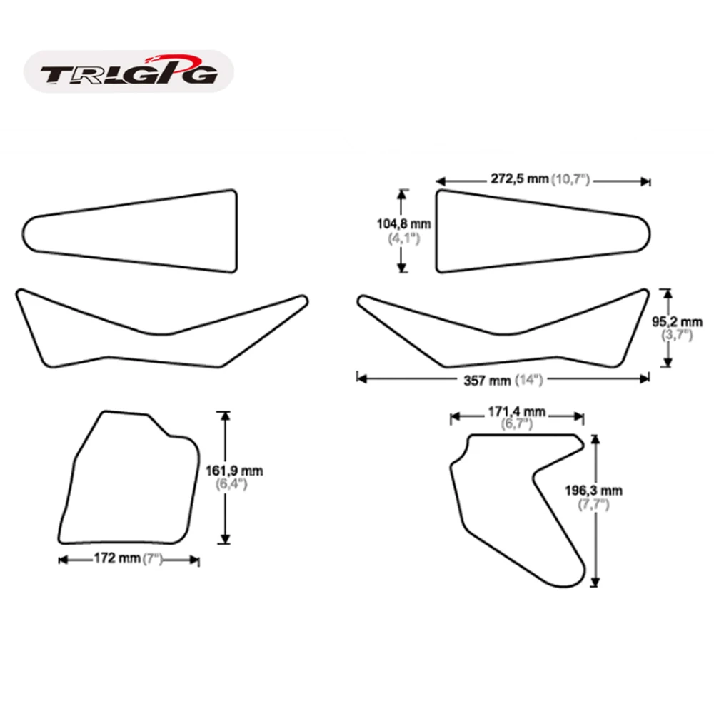 SX SXF EXC EXCF XCF XCW XC 125 150 250 300 350 450 500 2015-2019 moto protecteur Ƽ derapant reservoir е autocollan