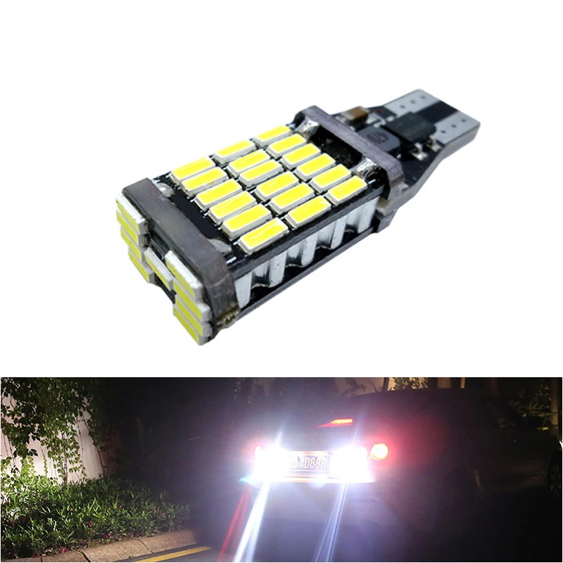 1Pc T15 Led Bulb W16W 920 921 912 Lamp Auto Backup Reserve Lights Tail For Renault Duster Megane 2 3 Logan Clio 4 | Автомобили и