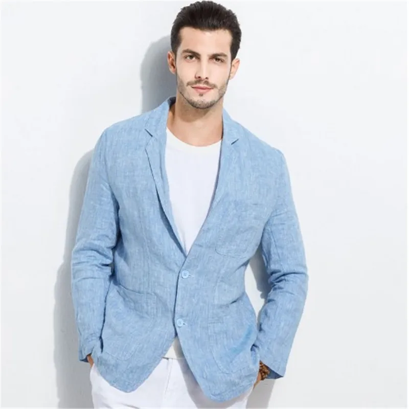 white linen blazer mens