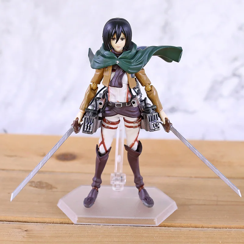 Аниме атака на Титанов Eren Mikasa Ackerman Levi/Rivaille Figma ПВХ фигурка модель игрушки|attack on titan