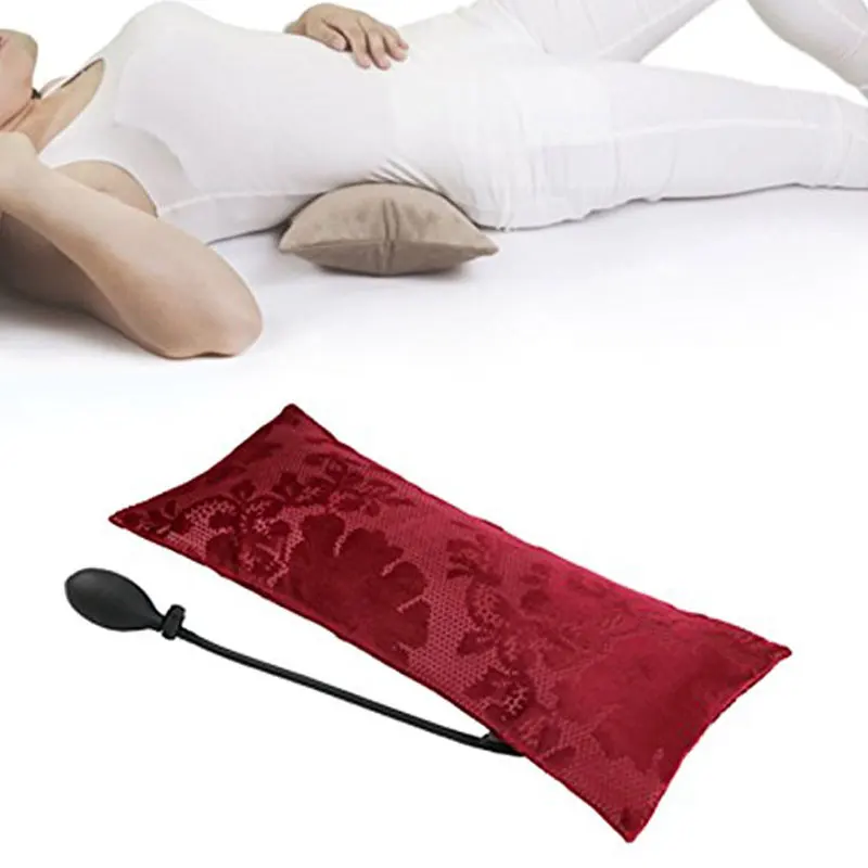 Tcare Многофункциональная портативная воздушная надувная подушка для боли в пояснице, Ортопедическая подушка для поддержки поясницы - Цвет: Красный