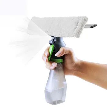

3 in 1 Window Cleaner Spray Dry Scraper Features Atomizing Nozzle Bottle Wiper Microfibre Cloth Pad Kit Car Glass Clean Brush