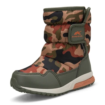 

Children's Snow Boots 2020 Boys Girls Boots Water-proof Non-slip Kids Winter Boots Warm Camouflage Girls' Winter Shoes
