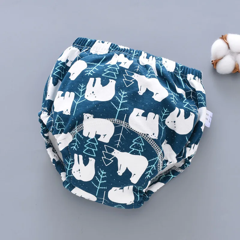 Baby Training Pants Cloth Diapers Washable 6 Layers Gauze Cover Breathable Spring Reusable Newborn Diaper 0-3Y Toddler Panties