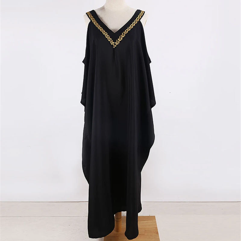Черное пляжное платье Robe De Plage с v-образным вырезом, женский купальник, накидка для женщин, Saida De Praia, бикини, накидка, Пляжная туника, Sarong